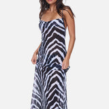 Beach To Bar Dress - Zebra