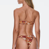 Le Bandeau Strapless Top - Golden Leopard