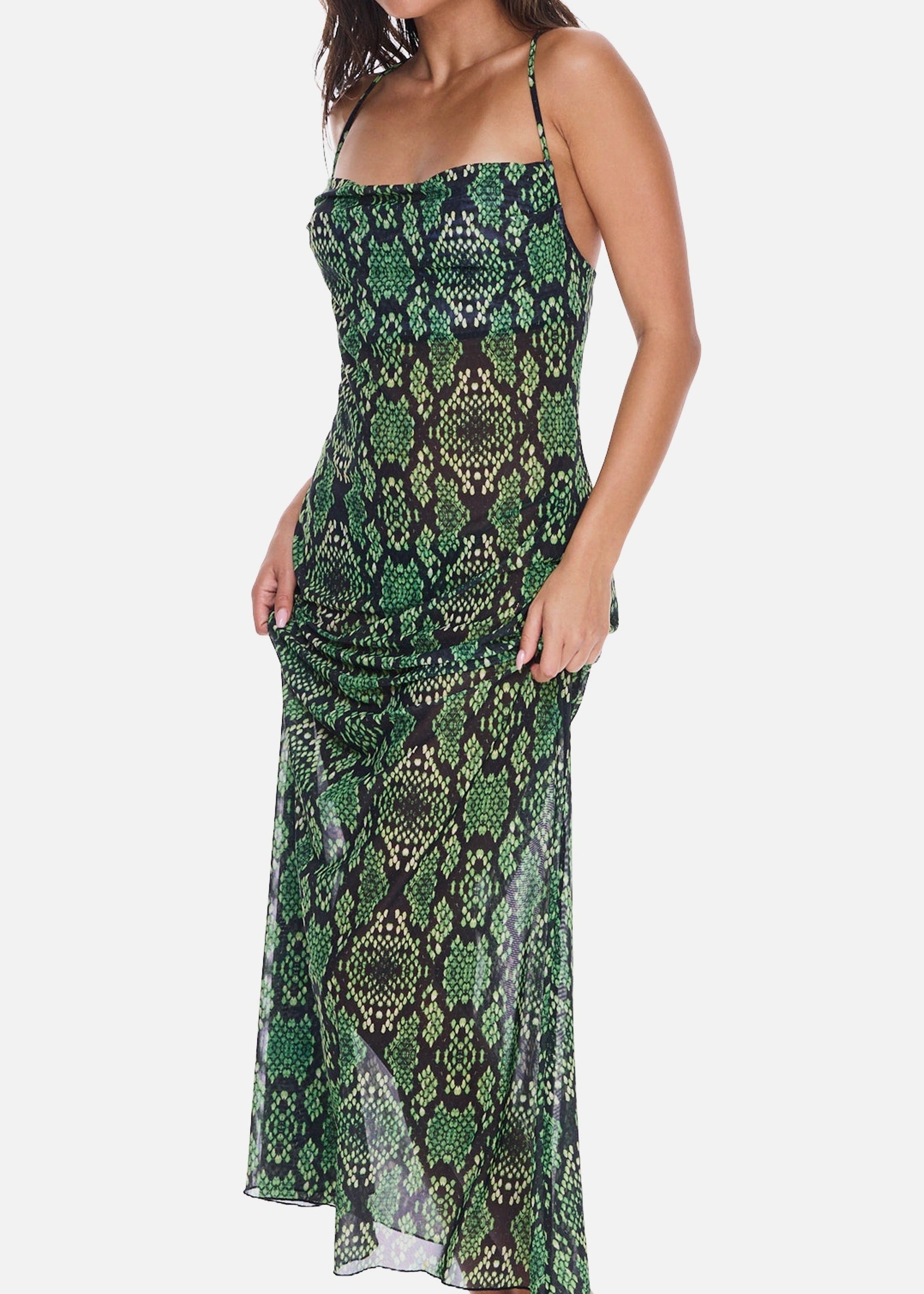 Beach To Bar Dress - Black Mamba