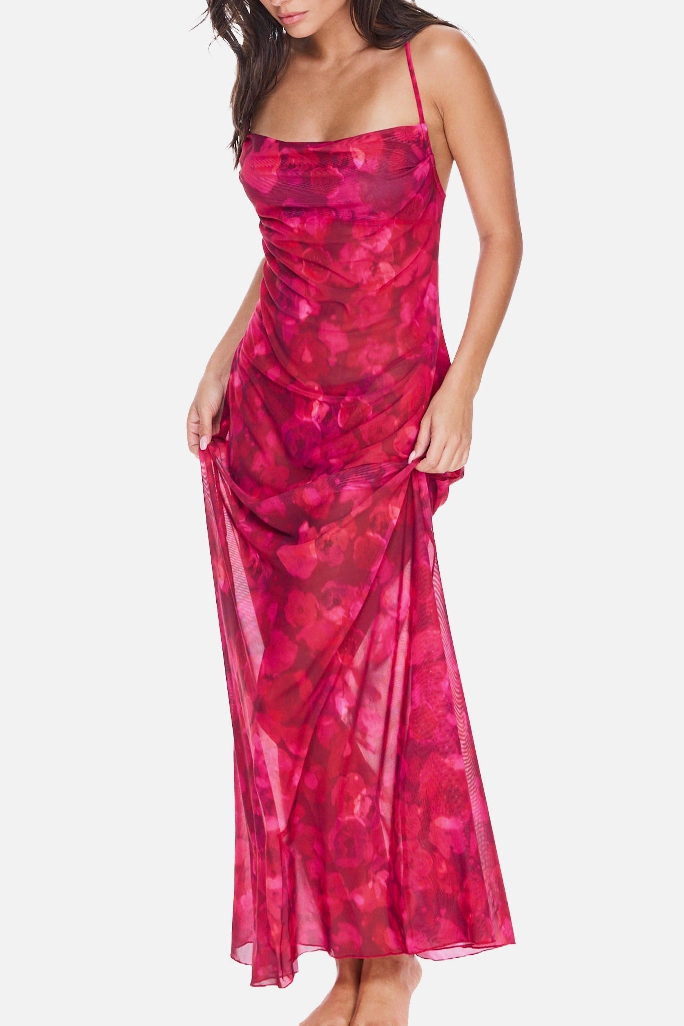 Beach To Bar Dress - Rouge