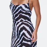 Beach To Bar Dress - Zebra